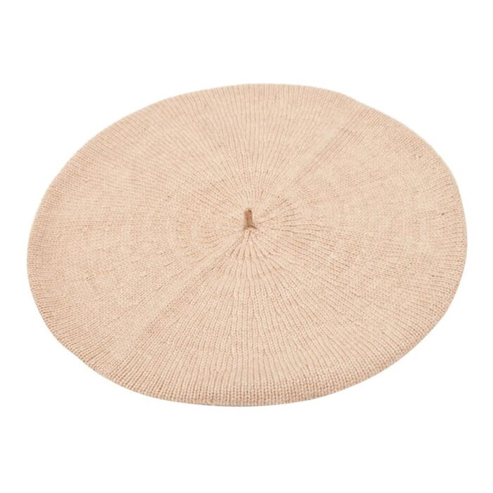 Womens Beige Cashmere Beret, soft and stylish beret hat