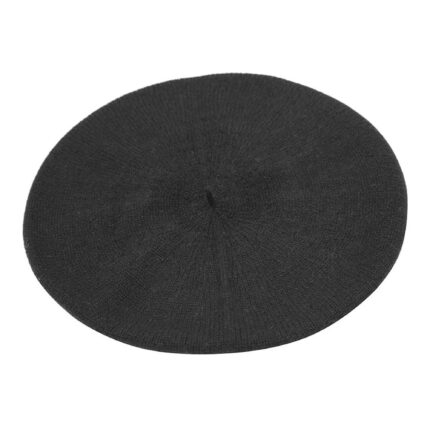 Womens Black Cashmere Beret, soft and stylish beret hat