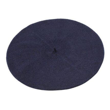 Womens Navy Cashmere Beret, soft and stylish beret hat
