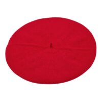 Womens Red Cashmere Beret, soft and stylish beret hat
