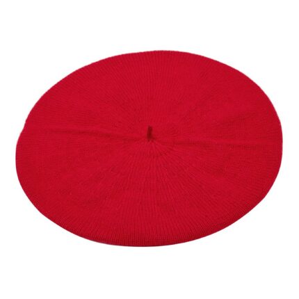 Womens Red Cashmere Beret, soft and stylish beret hat