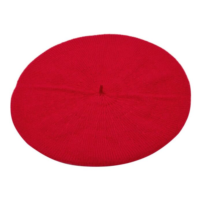 Womens Red Cashmere Beret, soft and stylish beret hat
