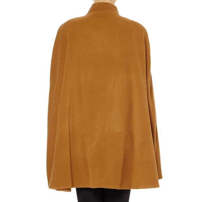 Women's Cashmere Blended Ruana Cape, a soft cashmere and wool cape in Camel
