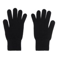 Womens Cashmere Gloves in Black