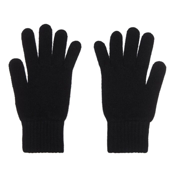 Womens Cashmere Gloves in Black