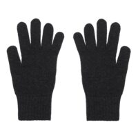 Womens Cashmere Gloves in Charcoal