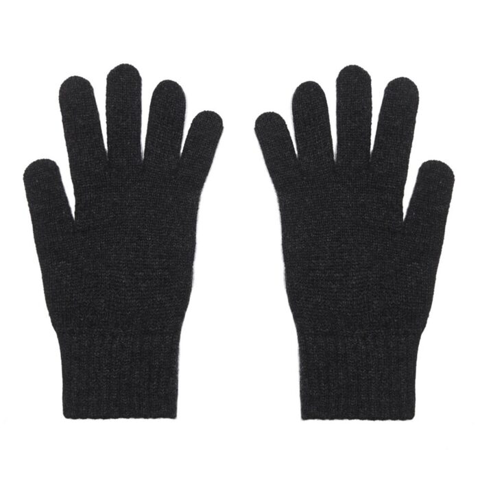 Womens Cashmere Gloves in Charcoal