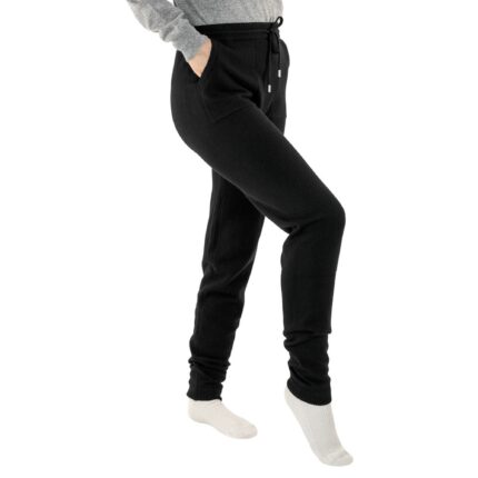 Womens Cosy and Soft Cashmere Black Joggers
