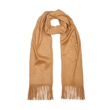 Lona Scott Cashmere Shawl in a Camel colour