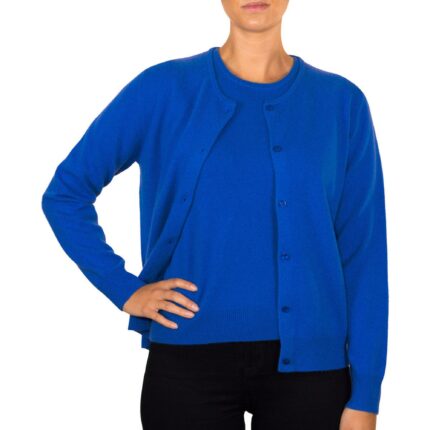 Lona Scott Women's Classic Cashmere Cardigan, Super-soft, timeless, and available in a variety of elegant colours
