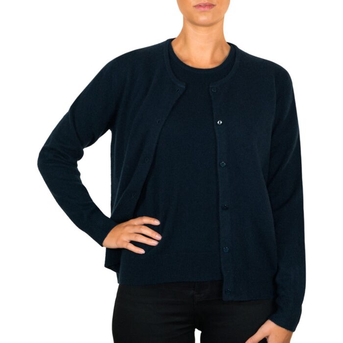 Lona Scott Women's Classic Cashmere Cardigan, Super-soft, timeless, and available in a variety of elegant colours