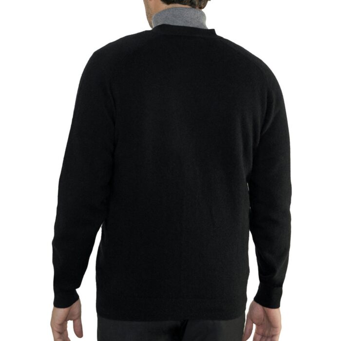 Men's cashmere classic cardigan by Lona Scott, crafted from 100% cashmere for timeless elegance, warmth, and comfort