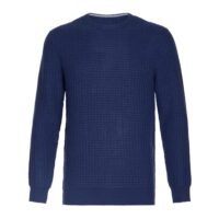 Men's classic honeycomb cashmere jumper in a timeless design, crafted from 100% cashmere for luxurious softness and comfort