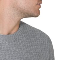 Men's classic honeycomb cashmere jumper in a timeless design, crafted from 100% cashmere for luxurious softness and comfort