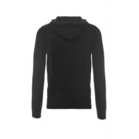 Elegant Black Men's Cashmere Hoodie with a sleek design and soft texture