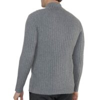 Men's cashmere classic ribbed cardigan by Lona Scott, crafted from 100% cashmere for timeless elegance, warmth, and comfort