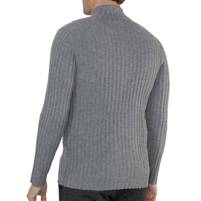 Men's cashmere classic ribbed cardigan by Lona Scott, crafted from 100% cashmere for timeless elegance, warmth, and comfort