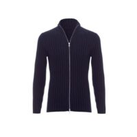Men's cashmere classic ribbed cardigan by Lona Scott, crafted from 100% cashmere for timeless elegance, warmth, and comfort