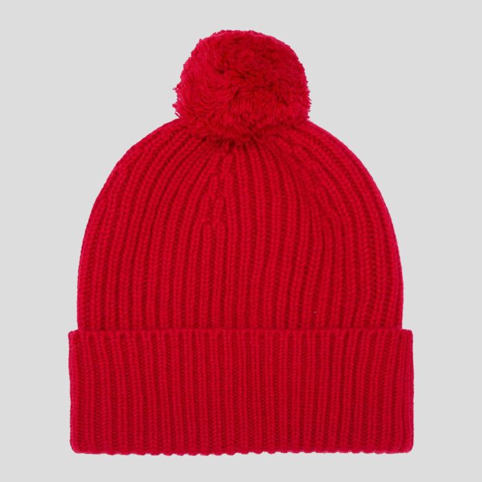 This 3-ply Unisex cashmere beanie features a classic ribbed knit design, offering a snug fit and a luxuriously soft texture, available in a range of rich, elegant colours