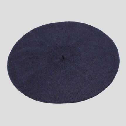 Womens Navy Cashmere Beret, soft and stylish beret hat