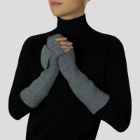 Ladies 100% cashmere fingerless gloves
