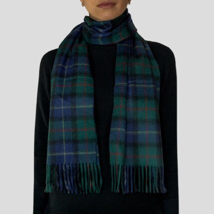 Luxuriously soft and warm, this 2-ply Cashmere scarf boasts a refined tartan pattern with an ultra-smooth finish, available in an array of classic tartans