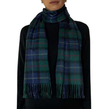 Luxuriously soft and warm, this 2-ply Cashmere scarf boasts a refined tartan pattern with an ultra-smooth finish, available in an array of classic tartans