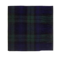 Featuring a rich tartan pattern, this 2-ply Lambswool scarf drapes gracefully with a classic check design and a subtle texture, available in a variety of traditional tartans