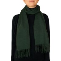 Showcasing a smooth, solid colour, this 2-ply Lambswool scarf offers a clean, streamlined look with a gently textured surface, available in a range of elegant plain colours
