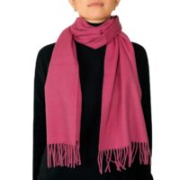 Showcasing a smooth, solid colour, this 2-ply Lambswool scarf offers a clean, streamlined look with a gently textured surface, available in a range of elegant plain colours