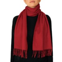Showcasing a smooth, solid colour, this 2-ply Lambswool scarf offers a clean, streamlined look with a gently textured surface, available in a range of elegant plain colours