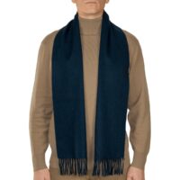 Showcasing a smooth, solid colour, this 2-ply Lambswool scarf offers a clean, streamlined look with a gently textured surface, available in a range of elegant plain colours