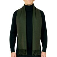 Showcasing a smooth, solid colour, this 2-ply Lambswool scarf offers a clean, streamlined look with a gently textured surface, available in a range of elegant plain colours