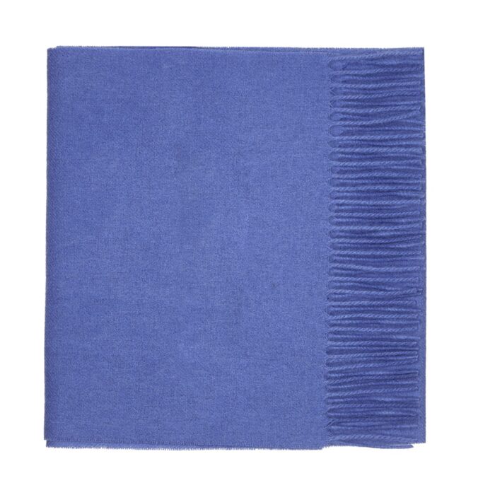 Showcasing a smooth, solid color, this 2-ply Lambswool scarf offers a clean, streamlined look with a gently textured surface, available in a range of elegant plain colors.