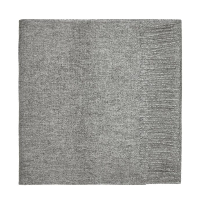 Showcasing a smooth, solid color, this 2-ply Lambswool scarf offers a clean, streamlined look with a gently textured surface, available in a range of elegant plain colors.