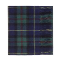 Featuring a rich tartan pattern, this 2-ply Lambswool scarf drapes gracefully with a classic check design and a subtle texture, available in a variety of traditional tartans.