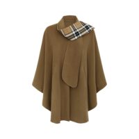 Womens Tartan Scarf Cape, Cashmere & Wool