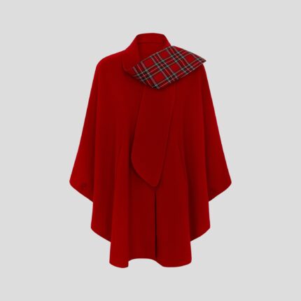 Womens Tartan Scarf Cape, Cashmere & Wool