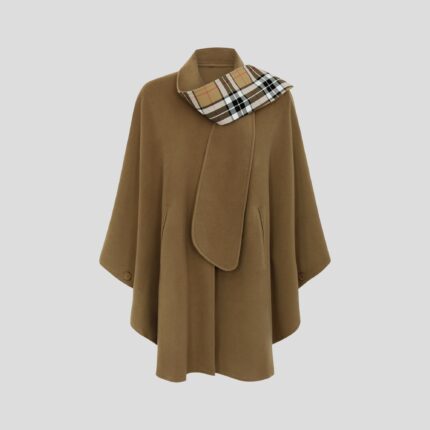 Womens Tartan Scarf Cape, Cashmere & Wool