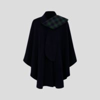 Womens Tartan Scarf Cape, Cashmere & Wool