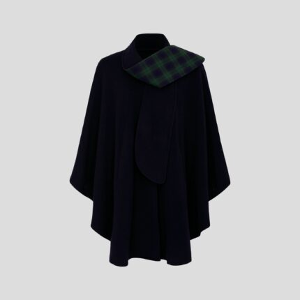 Womens Tartan Scarf Cape, Cashmere & Wool