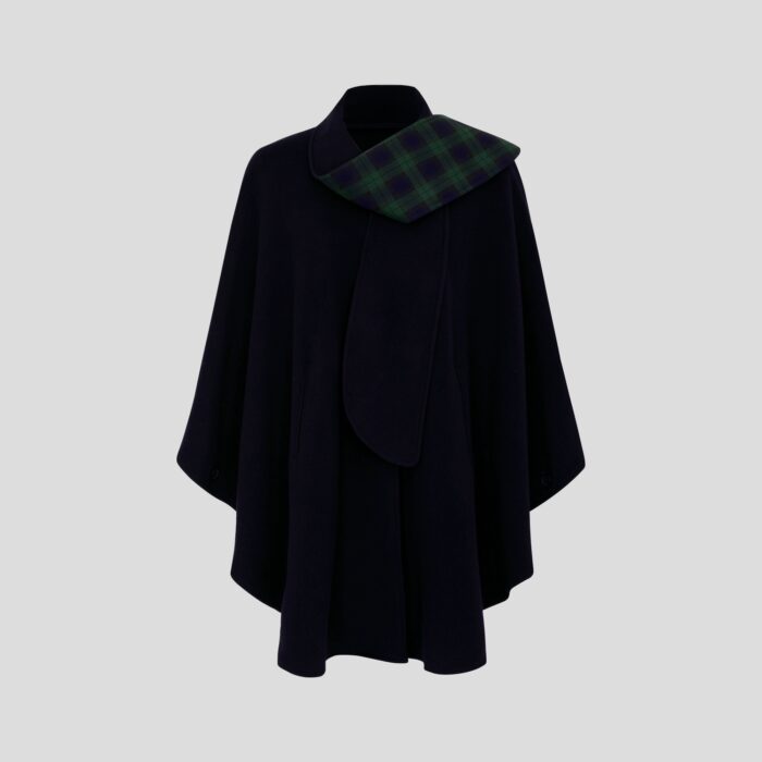 Womens Tartan Scarf Cape, Cashmere & Wool