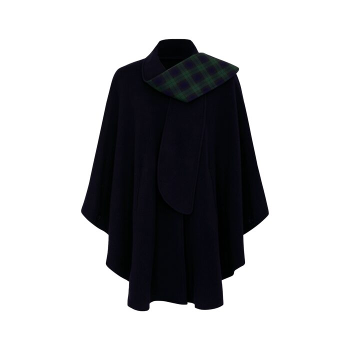 Womens Tartan Scarf Cape, Cashmere & Wool