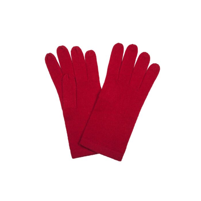 Womens Lightweight Cashmere Gloves in Red