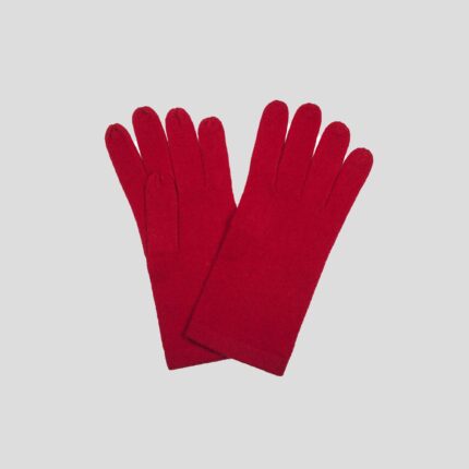 Womens Lightweight Cashmere Gloves in Red
