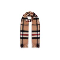 Lona Scott Women's Cashmere Shawl. A cosy and soft shawl in Camel Thomson