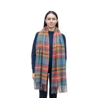 Lona Scott, Lambswool Shawl, Natural Buchanan
