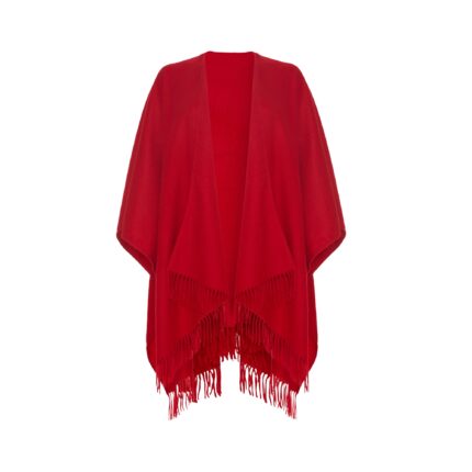 Lona Scott Women's 100% Lambswool Ruana Cape, a soft lambswool cape in