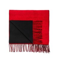 Reversible Soft Cashmere Scarf, from our new collection, black & red