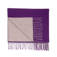Reversible Soft Cashmere Scarf, from our new collection, purple & beige